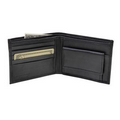 Henley Men's Lambskin Change Purse Wallet - Black